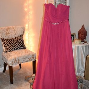 Strapless Andrew Adela Chiffon Gown